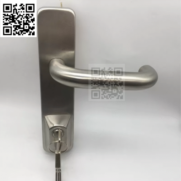 Khóa tay gạt inox 008S cho thanh thoát hiểm cửa chống cháy - Ảnh 2