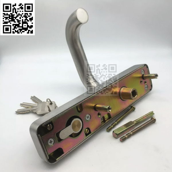 Khóa tay gạt inox 008S cho thanh thoát hiểm cửa chống cháy - Ảnh 3