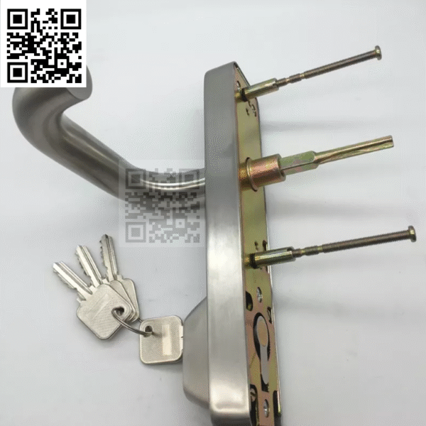 Khóa tay gạt inox 008S cho thanh thoát hiểm cửa chống cháy - Ảnh 5