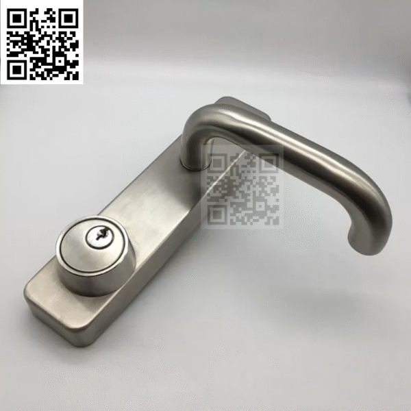 Khóa tay gạt 008A có chìa – Tay gạt inox cho thanh thoát hiểm Panic Bar chống cháy - Ảnh 2
