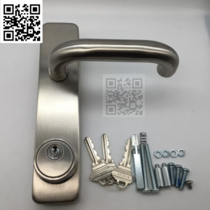 Khóa tay gạt 008A có chìa – Tay gạt inox cho thanh thoát hiểm Panic Bar chống cháy