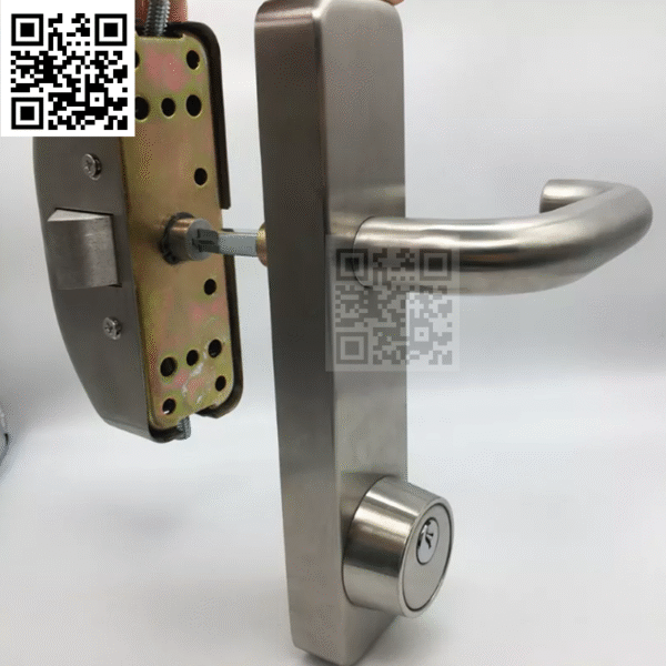 Khóa tay gạt 008A có chìa – Tay gạt inox cho thanh thoát hiểm Panic Bar chống cháy - Ảnh 6