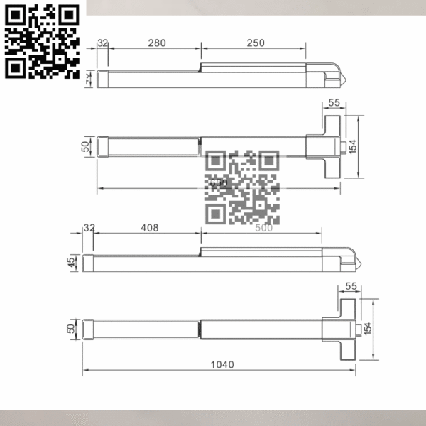 Thanh thoát hiểm EC926 – Giải pháp an toàn cho cửa thép khóa chống cháy - Ảnh 7