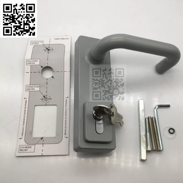 Khóa tay gạt thoát hiểm có chìa – Model 011LE kết hợp thanh đẩy panic bar - Ảnh 7